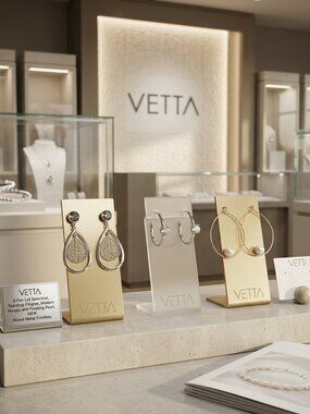 Vetta jewelry lot, mixed metal earrings, filigree teardrops, gemstone hoops